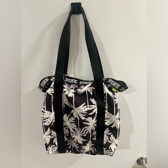 Black and white palm tree VS Pink Tote bag - Picture 1 of 2